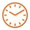 Magis - Tempo Wanduhr - weiß/orange