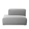 Muuto - Connect offenes Element links - hellgrau/Steelcut Trio 133/117x92cm