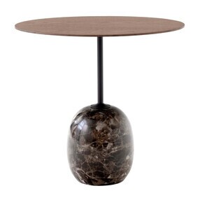 &Tradition - Table d'appoint Lato LN9 plateau bois ovale