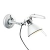 Luceplan - Fortebraccio Faretto 60W - metallen/Stahl/mit Wandhalter/mit Ein/Aus-Schalter