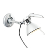 Luceplan - Fortebraccio Faretto 60W - metallen/Stahl/mit Wandhalter/mit Ein/Aus-Schalter