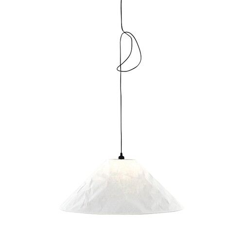 Ingo Maurer - Knitterling Suspension Lamp - white/Japanese paper/Size 1/length of cable 200cm