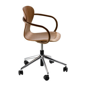 Thonet - Chaise pivotante avec roulettes S 220 FDRW