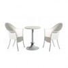 Driade - Lord Yi + Yo Set: 1 Table + 2 Chairs - Stoelen wit/Tafel ivoor/kunststof/polypropyleen/2 stoelen + 1 tafel