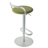 la palma - Mak Bar Stool 55-80 - fabric green Hallingdal 907/frame white laquered