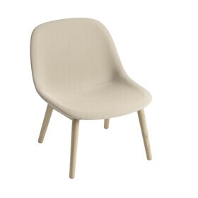 Muuto - Fiber Lounge Chair Upholstered Wood Base