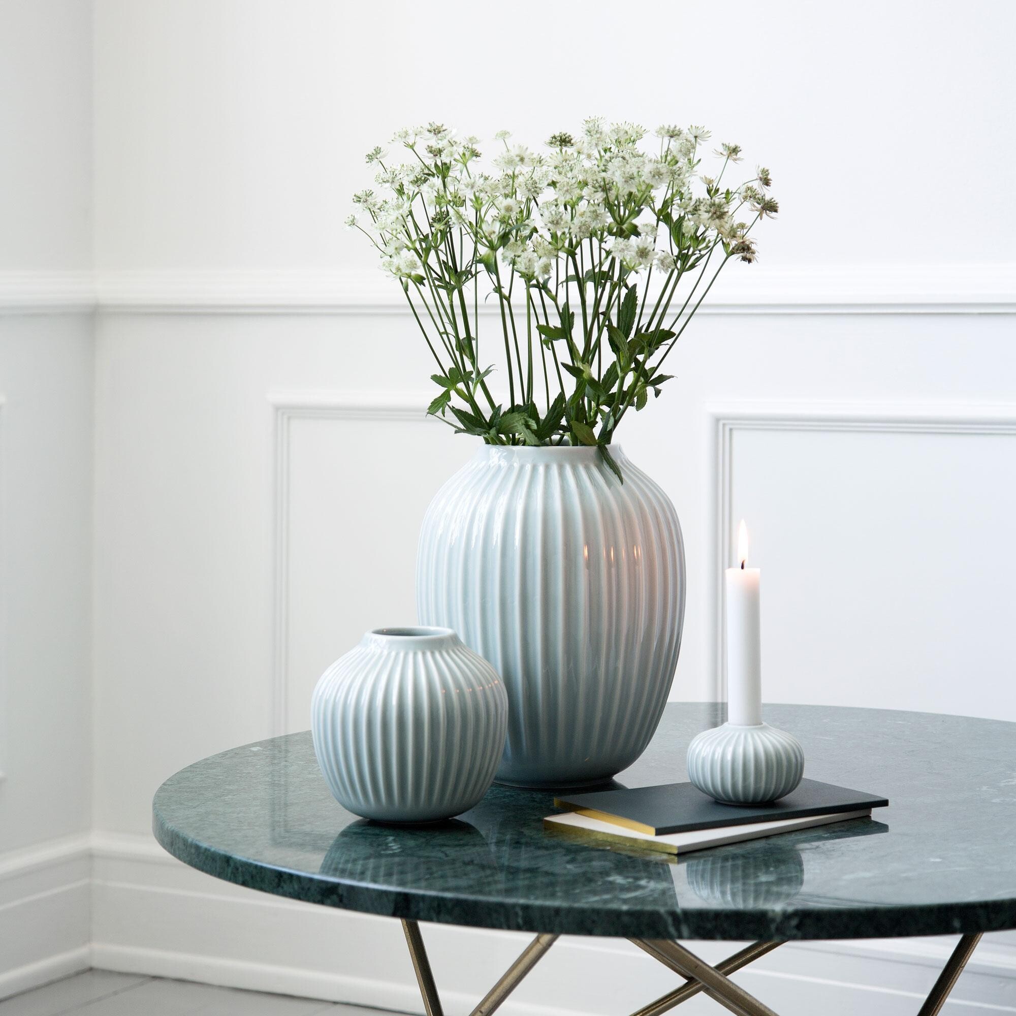 Kähler Design Vase Hammershi Weiß 12,5cm