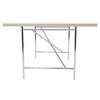 Richard Lampert - Eiermann 1 - Table châssis centré - blanc/chant chêne/pieds chrome//Set de Règlage Hauteur 3,5cm/180x90cm