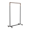 FROST - Bukto Wardrobe With Wheels 100cm - black-copper/WxHxD 102,8x150x30cm/with 4 wheels, 2 stops