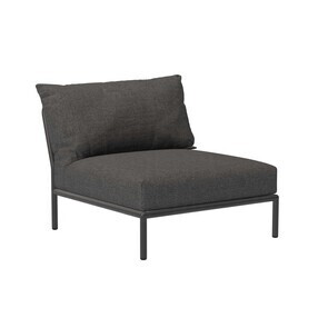 HOUE - Chaise de jardin Level 2 structure gris foncé