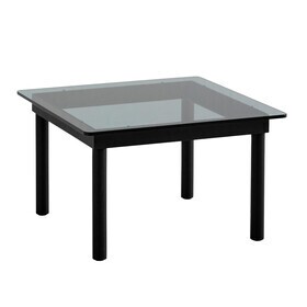 HAY - Table basse Kofi structure chêne laqué noir 60x60cm