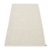 pappelina - Mono Rug 85x160cm - linen - vanilla/woven/stitched edge/for indoor & outdoor use