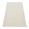 pappelina - Mono Rug 85x160cm - linen - vanilla/woven/stitched edge/for indoor & outdoor use