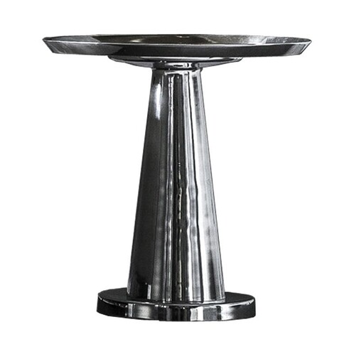 Gervasoni - Next 142 Coffee Table - aluminium/polished/H 60cm/Ø 62cm/base: Ø 35cm