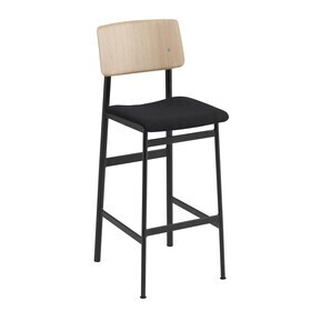 Muuto - Loft - Tabouret de bar rembourrée 75cm