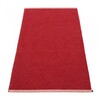 pappelina - Mono Rug 85x160cm - dark red - red/woven/stitched edge/for indoor & outdoor use