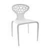 Moroso - Supernatural 2 Stühle + 1 Tisch - weiß/matt/Tisch rund ø73cm