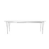 Fritz Hansen - B619 Super Eliptical Extension Table - white/laminated/base chrome/edge aluminium/extensible (max. 300cm)