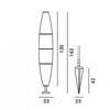 Foscarini - Havana Outdoor Bassa Terra - Lampadaire - dessin au trait