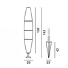 Foscarini - Havana Outdoor Bassa Terra - Strichzeichnung