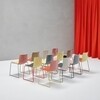 Arper - Catifa 46 0278 Chair Bicoloured Skids Black