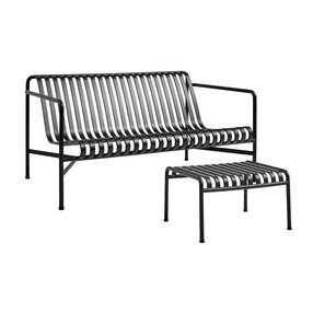 HAY - Palissade Gartenset Lounge Sofa + Ottoman