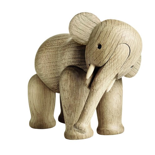 Kay Bojesen Denmark - Kay Bojesen Holzfigur Elefant - Eiche/matt