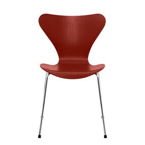 Fritz Hansen - Serie 7™ stoel geverfd essenhout onderstel verchoomd