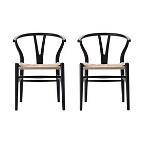 Carl Hansen - CH24 Soft Wishbone Chair onderstel beuken set van 2