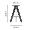 Tom Dixon - Slab - Tabouret de bar - dessin au trait
