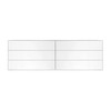 Piure - Nex Pur Box - Sideboard/ ladekast 240x77.5cm - wit/houtvezelplaat mat gelakt/met glijdende voeten