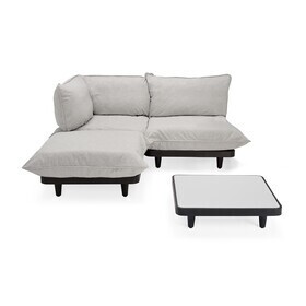 Fatboy - Ensemble de canapé lounge d'extérieur moyen gauche avec table Paletti