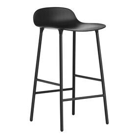 Normann Copenhagen - Form - Tabouret de bar piètement aciér 65