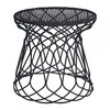 emu - Re-Trouvé - Tuin bijzettafel / kruk - zwart/poedercoating/H 45cm, Ø 45cm