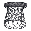 emu - Re-Trouvé - Desserte / tabouret de jardin - noir/peint par poudrage/H 45cm, Ø 45cm