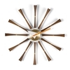 Vitra - Spindle Clock Nelson Wanduhr - walnussholz/aluminium/Ø57.5cm
