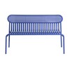 Petite Friture - Week-End - Banc - bleu outremer RAL 5002/peinture époxy grainée/PxHxP 121x77x49cm/pour usages indoor & outdoor