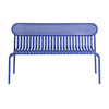Petite Friture - Week-End Bank - ultramarinblau RAL 5002/gekörnte Epoxidfarbe/BxHxT 121x77x49cm/für Innen- und Außenbereich geeignet