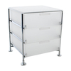 Kartell - Mobil 3 - Conteneur sur pieds - blanc glacé/opale/structure chrome