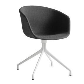HAY - About a Chair 21 draaistoel gepolsterd onderstel wit