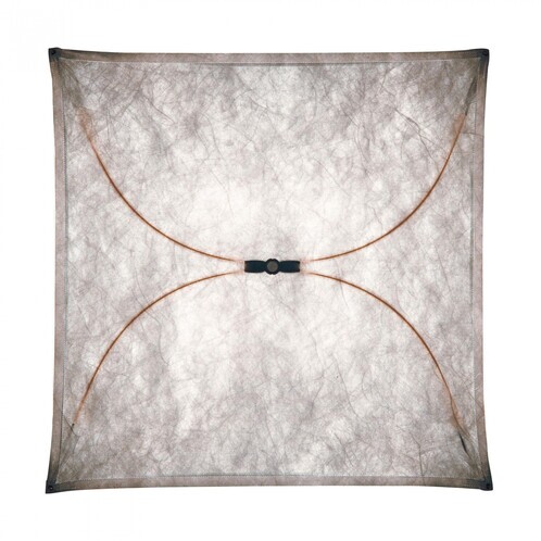 Flos - Ariette 2 Wand- / Deckenleuchte - natur / 100x100cm/Textil/Metall