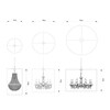 Moooi - Light Shade Shade Suspension Lamp - line drawing