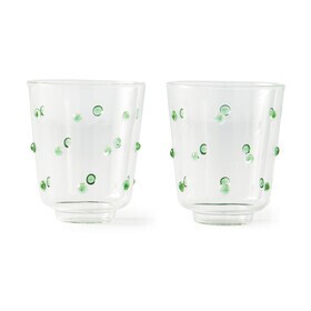 POLSPOTTEN - Nob Drinking Glass H 9cm Set of 2