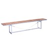 Jan Kurtz - Jever - Tuinbank - teak naturel/vouwen/220x35cm
