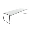 Knoll International - Laccio - Table de salon rectangulaire - blanc/stratifié/136x48x34cm