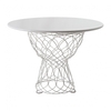 emu - Re-Trouvé - Table de  jardin Ø105cm - blanc/peint par poudrage/H 74cm, Ø 105cm