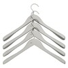 HAY - Set of 4 Soft Coat Hanger Wide - grey/44x27x4cm/4 pieces