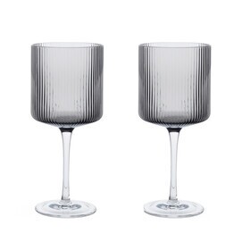 Ferm Living - Ripple Rotweinglas 2er Set