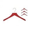 Schönbuch - 0112 Coat Hanger set - tomato red/hook chrome/4 pieces