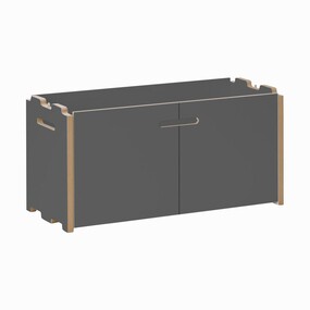 Tojo Hochstapler Regal mit Türen 228x179cm | AmbienteDirect